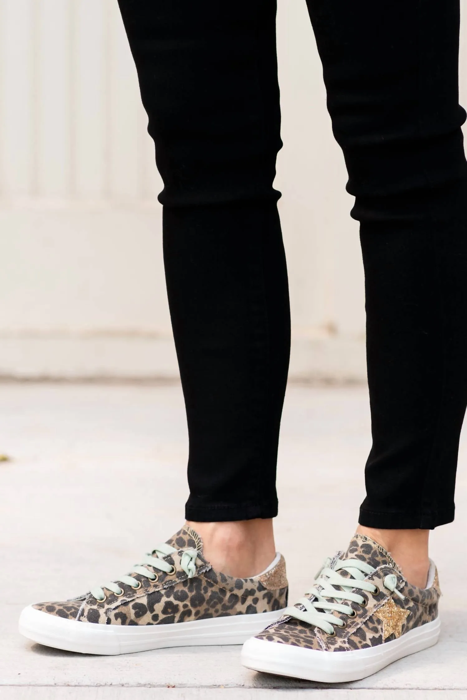 Structured Edge Cosmic Sneaker In Leopard