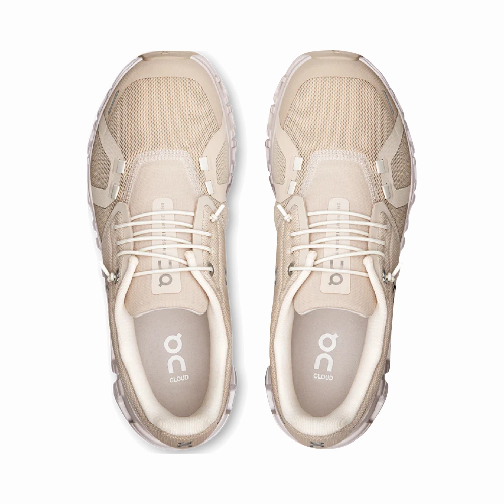On Women's Cloud 6 Sneaker in Pearl/White Park Fun