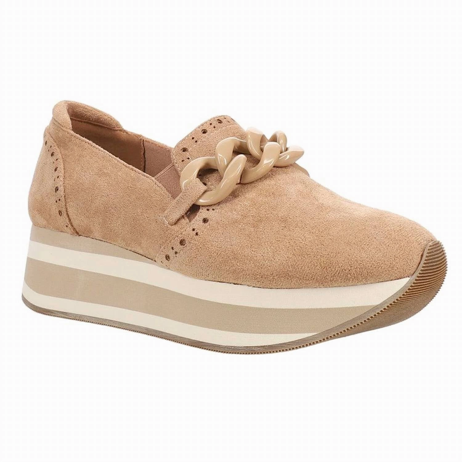 Women's So What Platform Sneaker In Camel Slim Build Travel Day