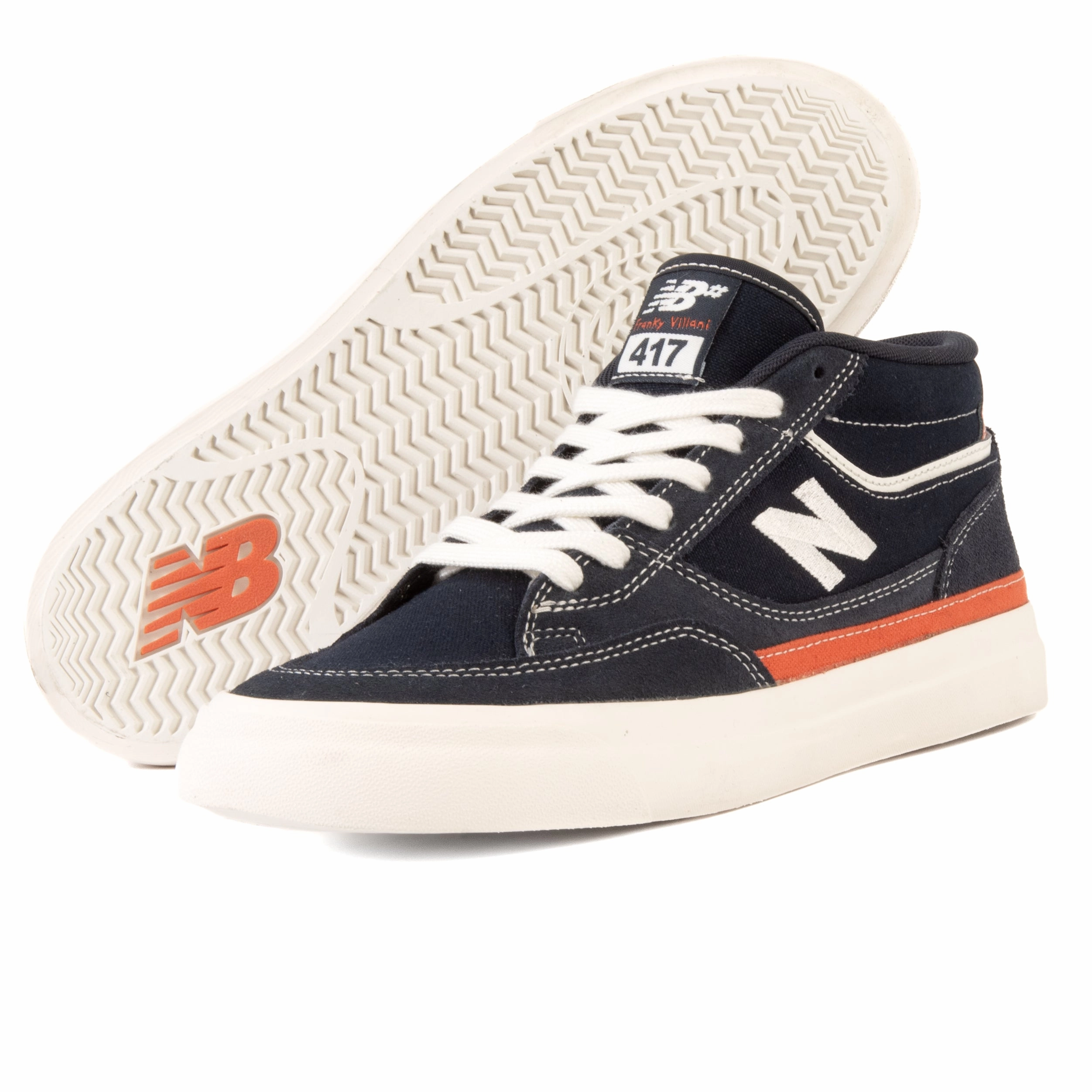 raised - heel shoes New Balance - 417 DNO (Blue/White)