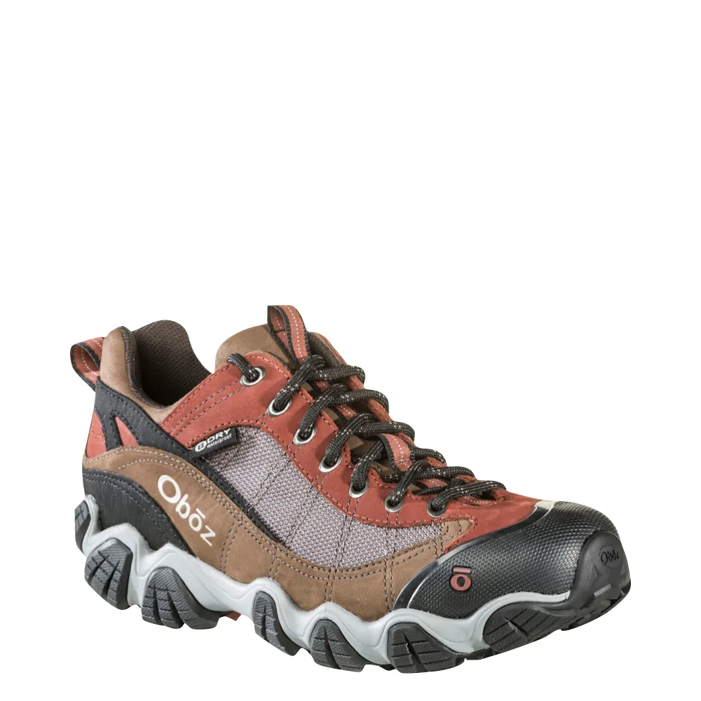 Oboz Men's Firebrand II Low Waterproof Hiker in Earth Snow Path