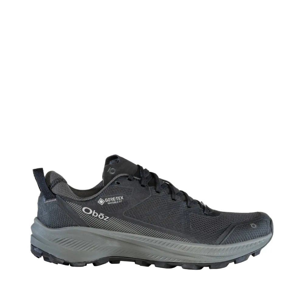 Oboz Men's Katabatic LT Low GTX Waterproof Hiker in Black Sea Fit Support