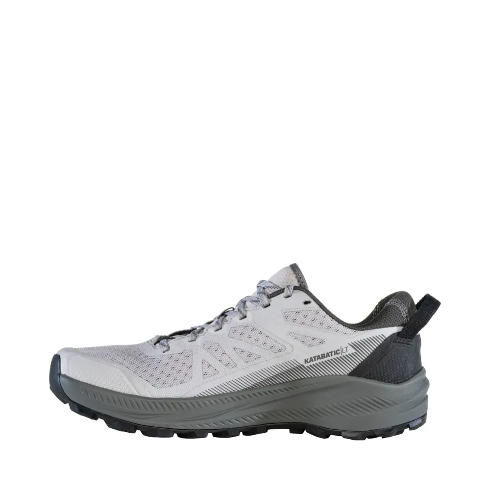 Oboz Men's Katabatic LT Low Hiker in Drizzle Grey Low Profile Sole Unit