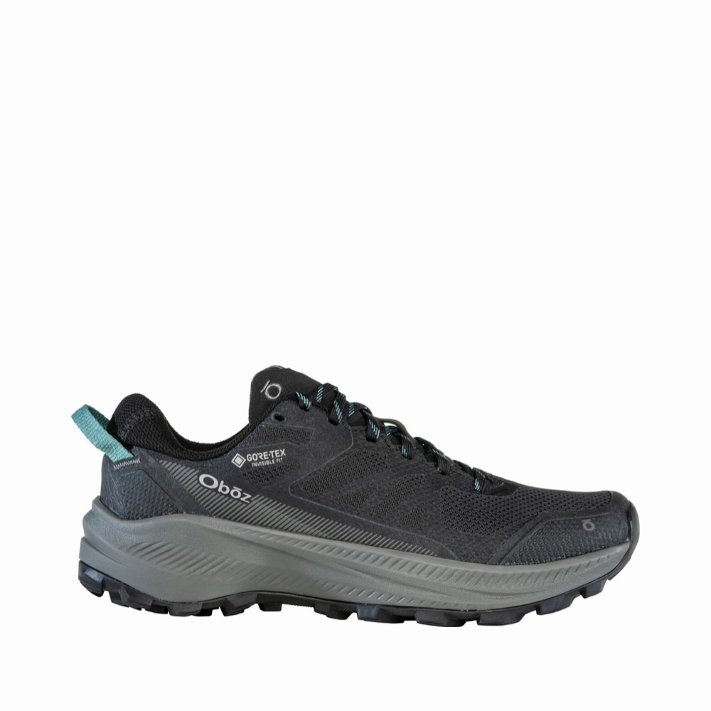 Oboz Women's Katabatic LT Low GTX Waterproof Hiker in Black Sea Active Gear