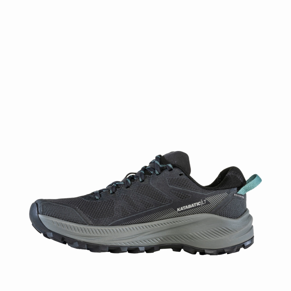Airflow Channeling Weekend Fun Oboz Women's Katabatic LT Low GTX Waterproof Hiker in Black Sea