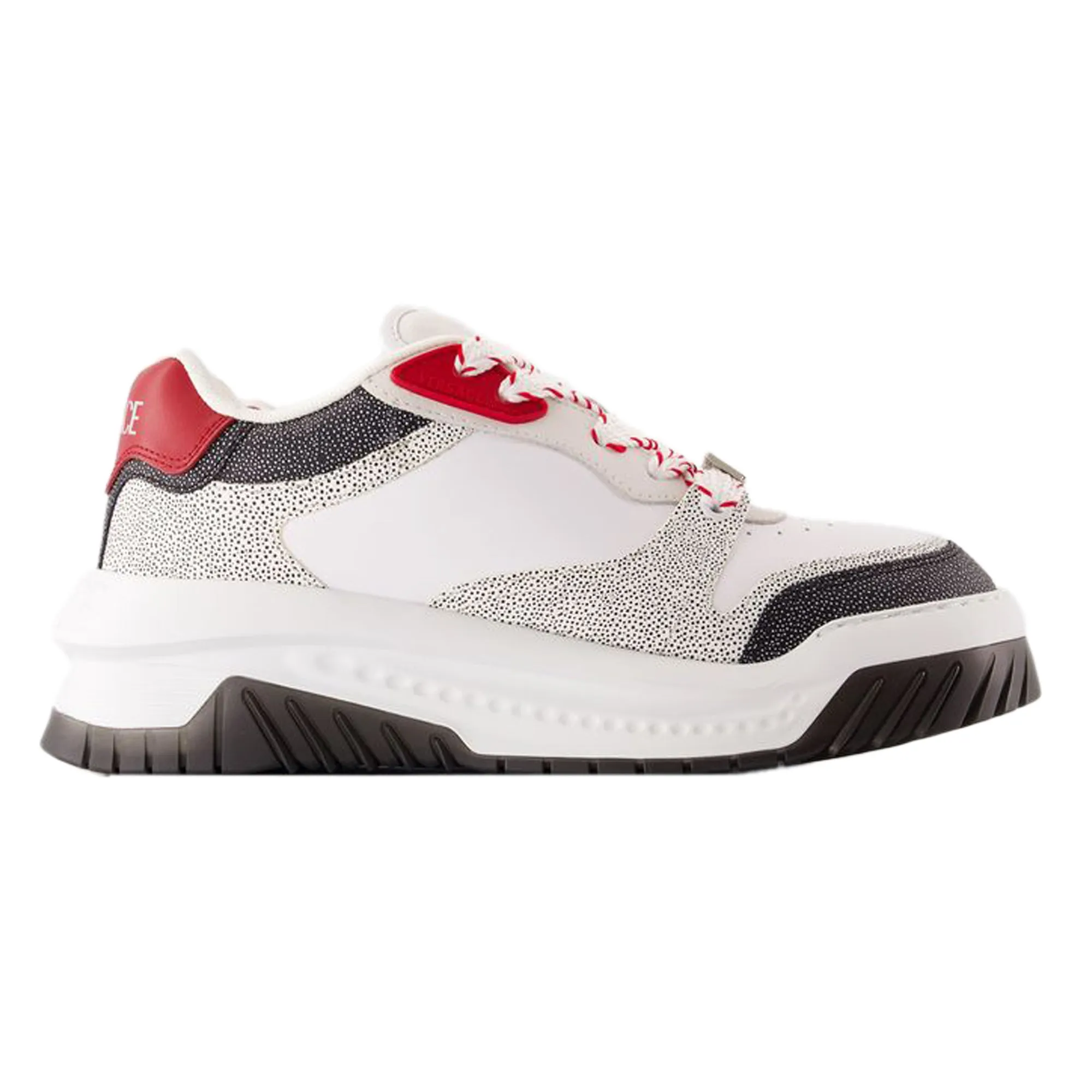 Odissea Sneakers - Versace - Leather - Black Lightweight EVA Foam