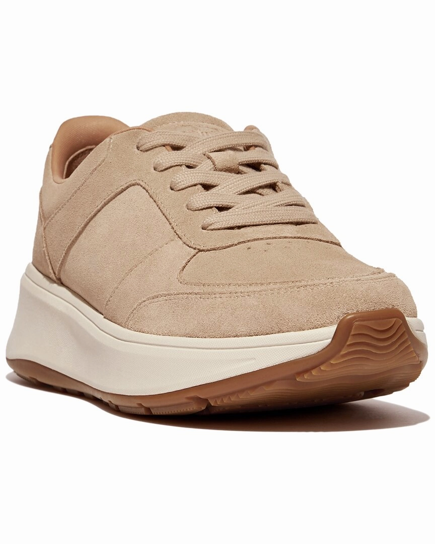 Style Boost Asymmetric Lacing Designs Fitflop F-Mode Suede & Leather Sneaker