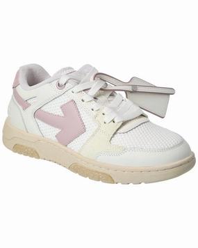 Narrow Toe Box Responsive ride Off-White Slim Out Of Office Leather & Mesh Sneaker