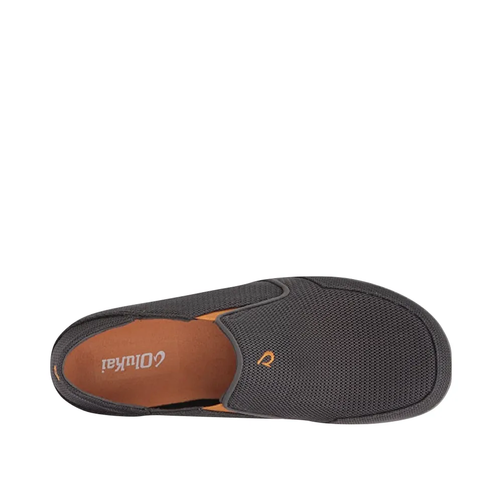 Quick Hop Pass Hike OluKai Men's Nohea Mesh Slip On in Dark Shadow