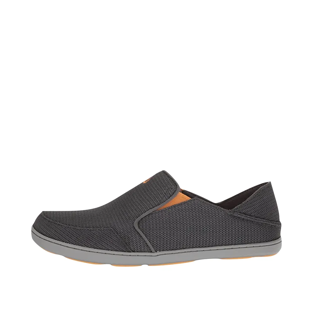 Office Style Step Control OluKai Men's Nohea Mesh Slip On in Dark Shadow
