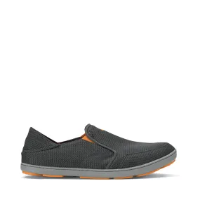 French Ease Root Hike OluKai Men's Nohea Mesh Slip On in Dark Shadow