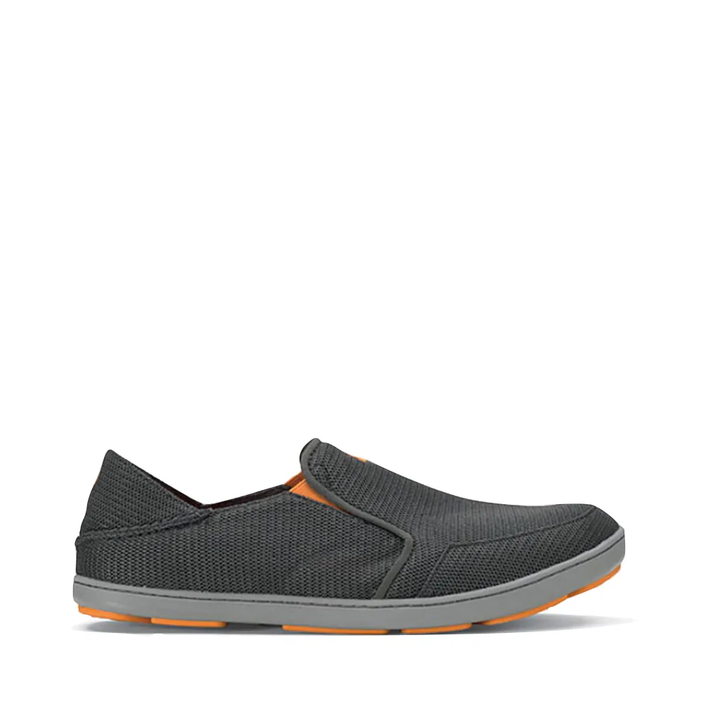 French Ease Root Hike OluKai Men's Nohea Mesh Slip On in Dark Shadow