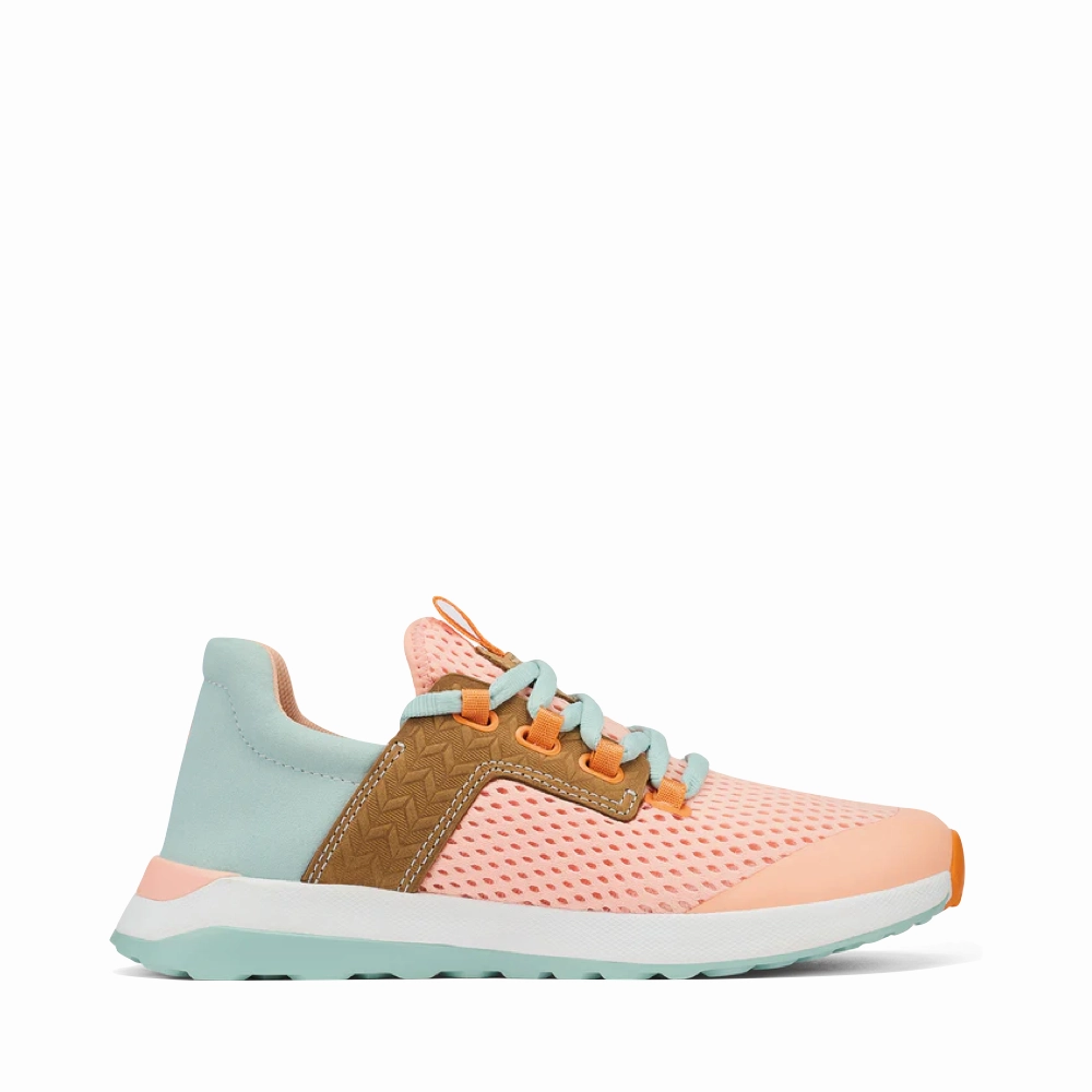 OluKai Women's Wailuku Sneaker in Peach/Swell Galaxy Step Fall look