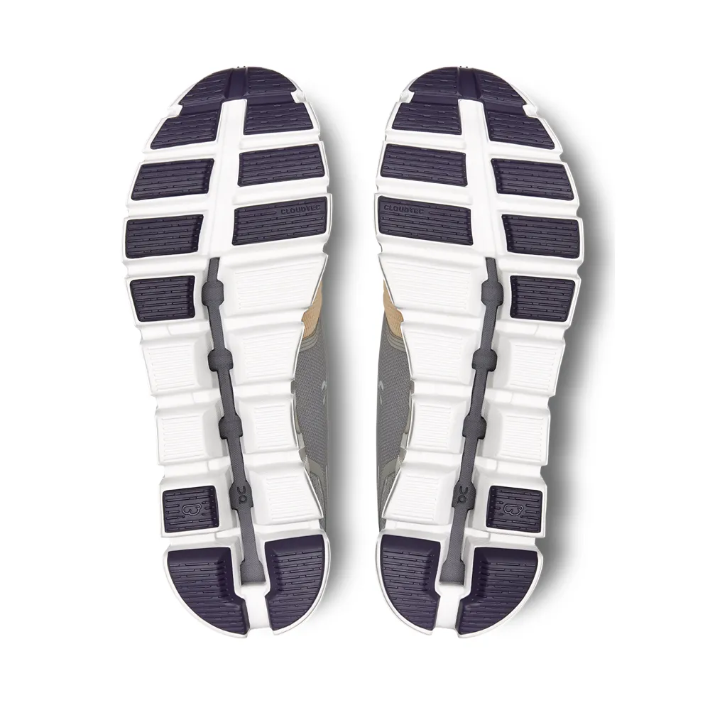 On Men's Cloud 5 Sneaker in Fog/Savannah City Wear Quick Outing