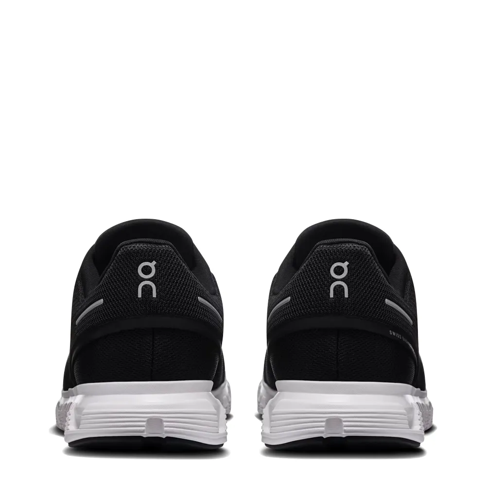 Natural Flow On Men's Cloud 6 Sneaker in Black/White
