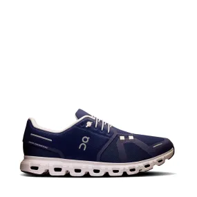 On Men's Cloud 6 Sneaker in Midnight/White Flower Jog