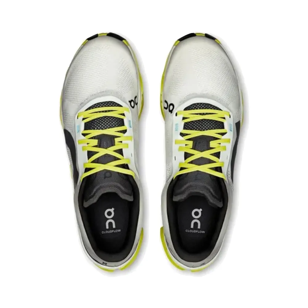 Moisture wicking On Men's Cloudflow 5 Sneaker in White/Lime