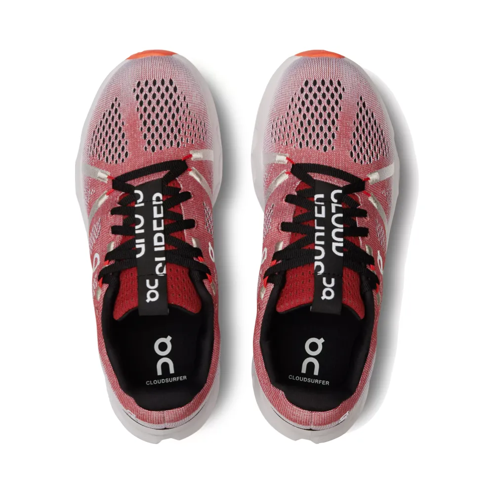 On Men's Cloudsurfer Running Sneaker in Auburn/Frost Gym Street