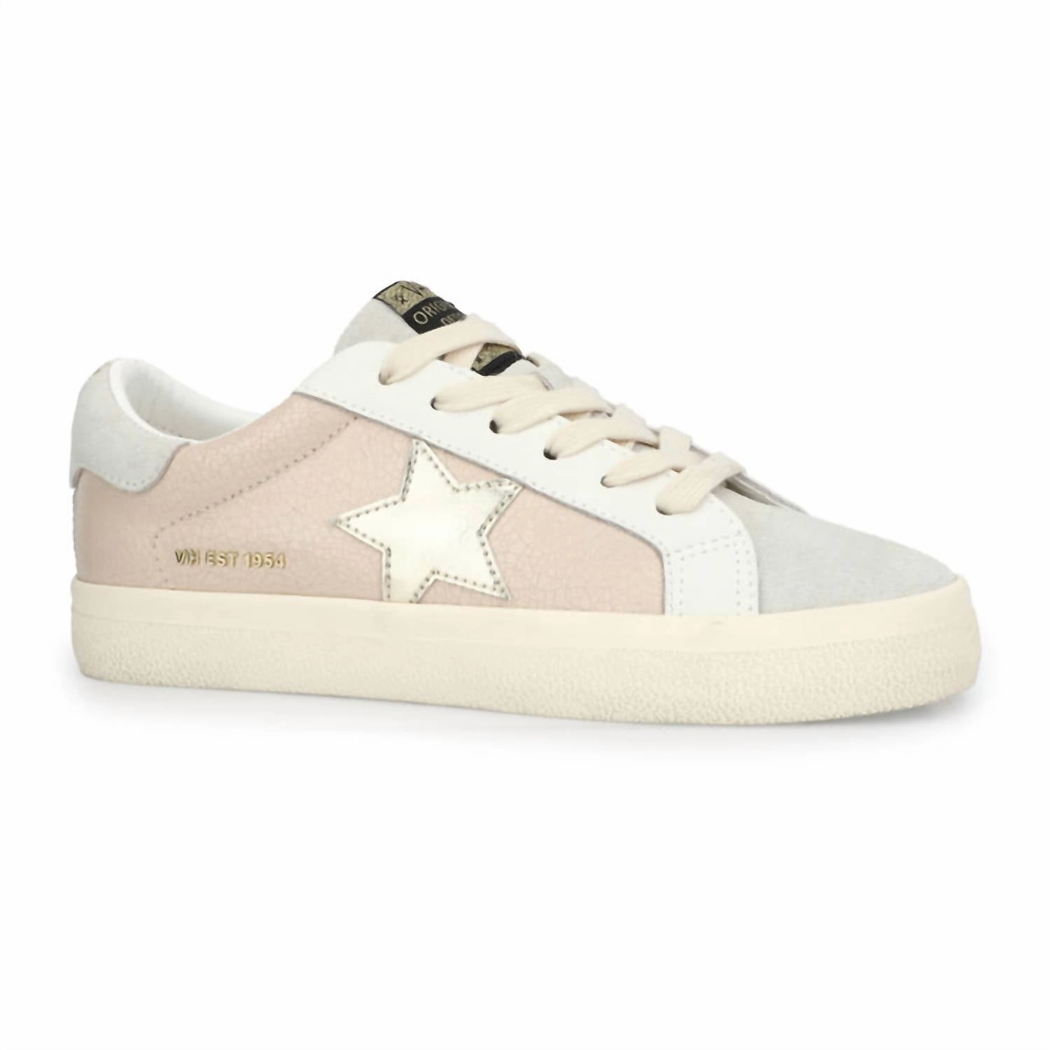 Ankle friendly Square Toe Women's Flair 30 Sneakers In Taupe Cracked Leather