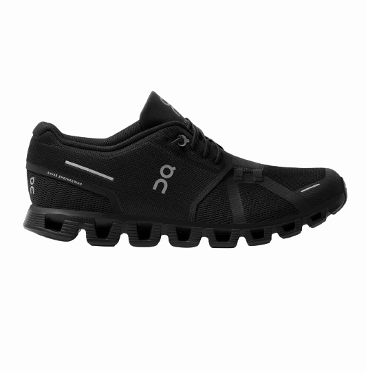 Pressure Distribution System Lateral Stability Walls On Running Men's Cloud 5 Shoes - All Black