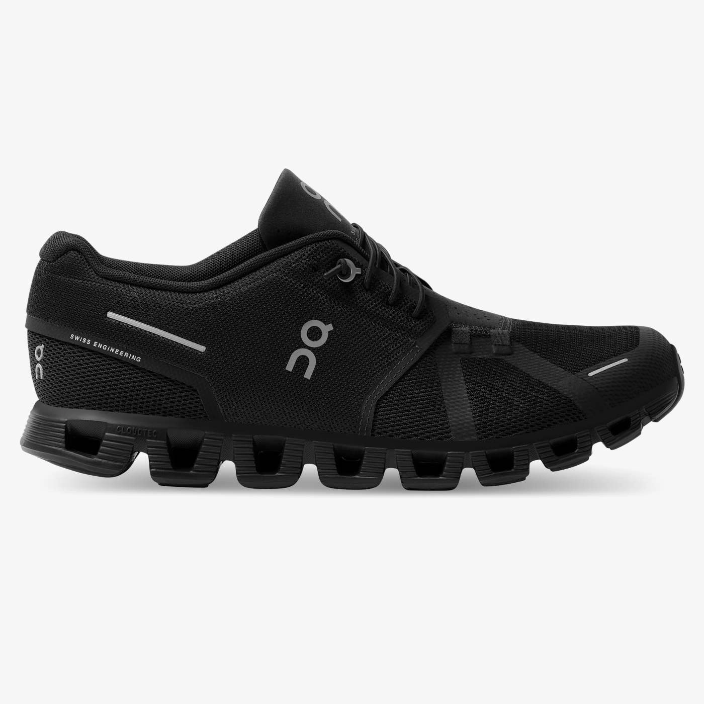 Stylish Look On Running Men's Cloud 5 Shoes - All Black