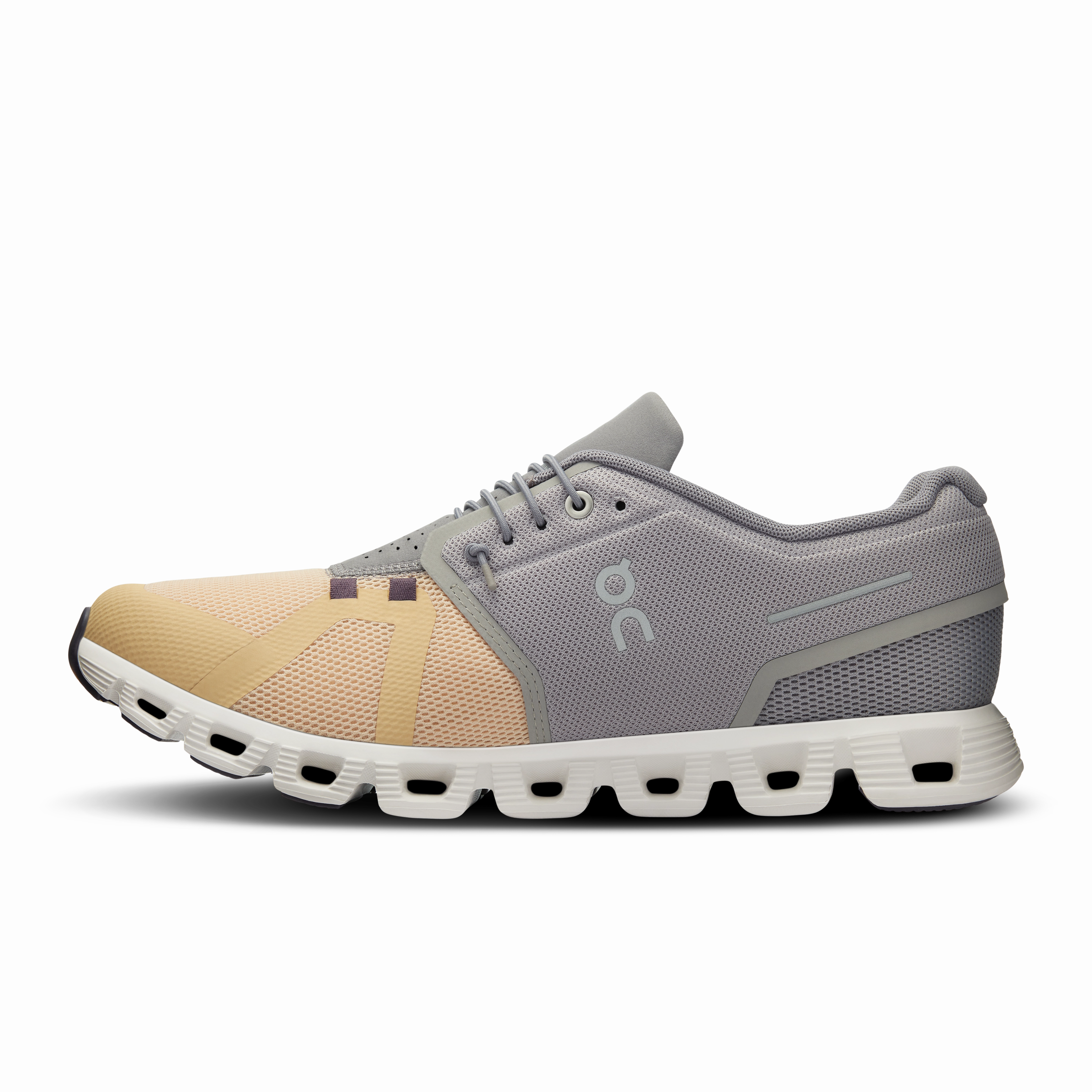 attractively styled On Running Men's Cloud 5 Shoes - Fog / Savannah