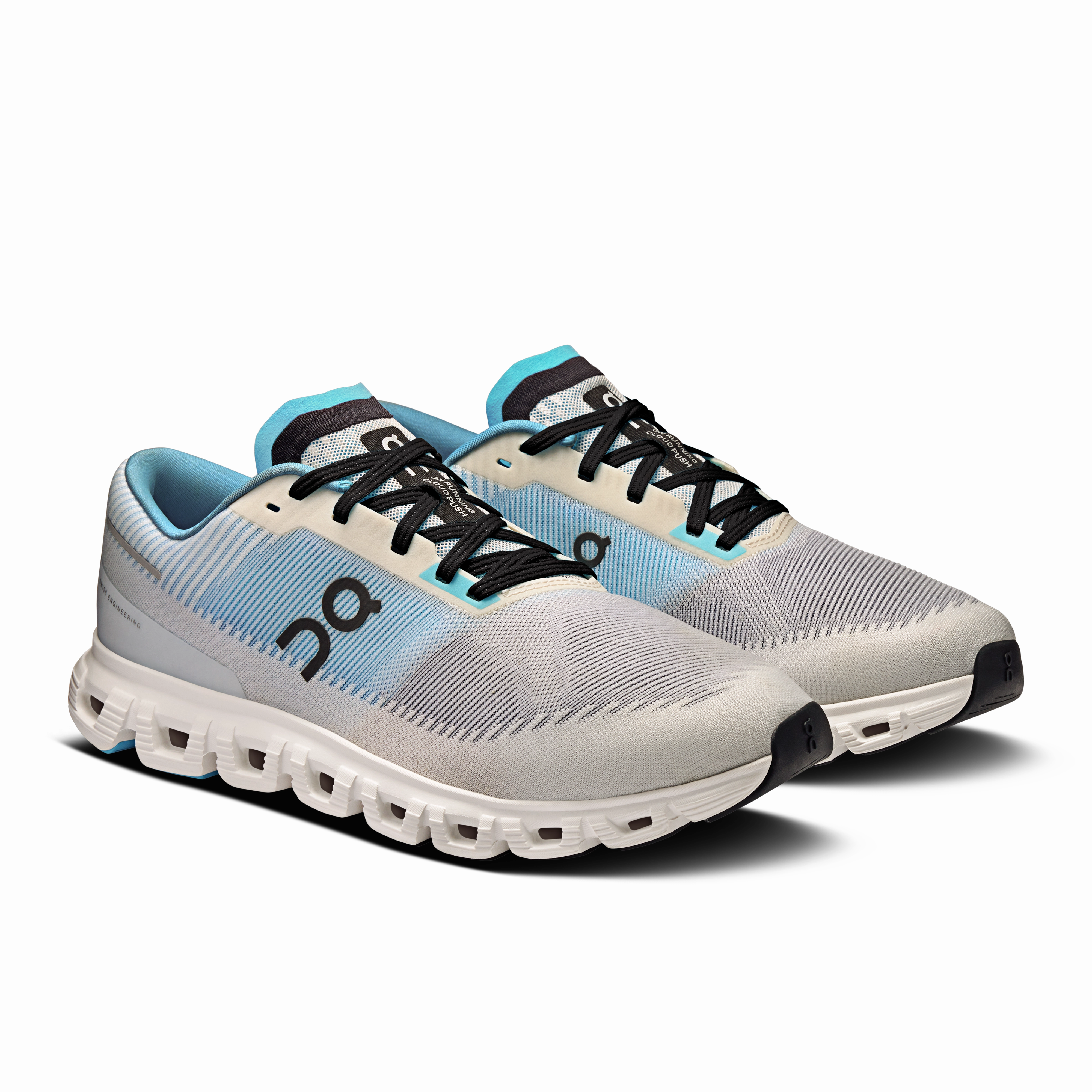 On Running Men's Cloud 6 Push Shoes - Currant / Horizon Flex Grooves Pattern running in a ski resort area shoes