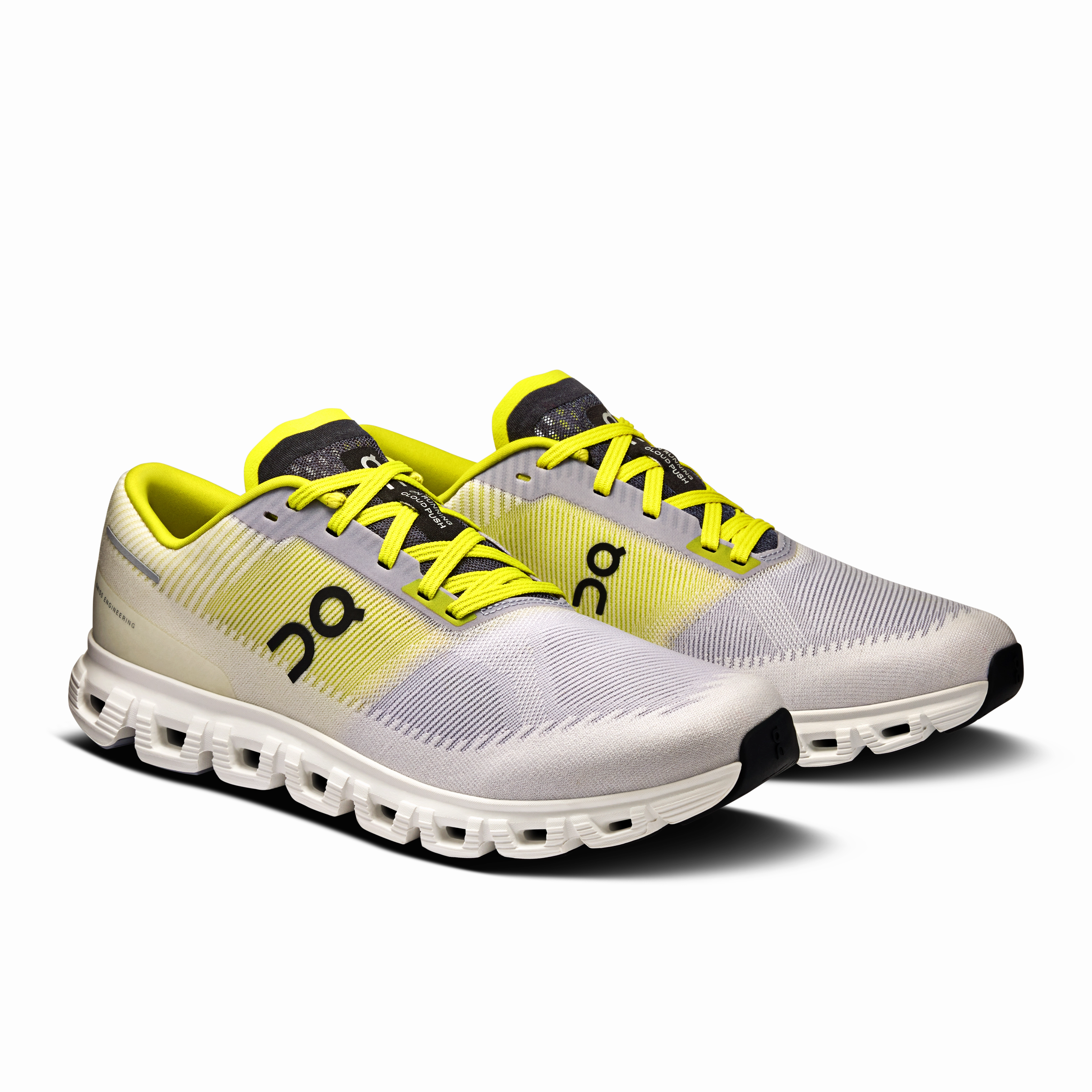 Thermal Regulation Layers Shock Diffusing On Running Men's Cloud 6 Push Shoes - Lilac / Lime