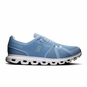 On Running Men's Cloud 6 Shoes - Chambray / White Unparalleled comfort budget - friendly shoe price