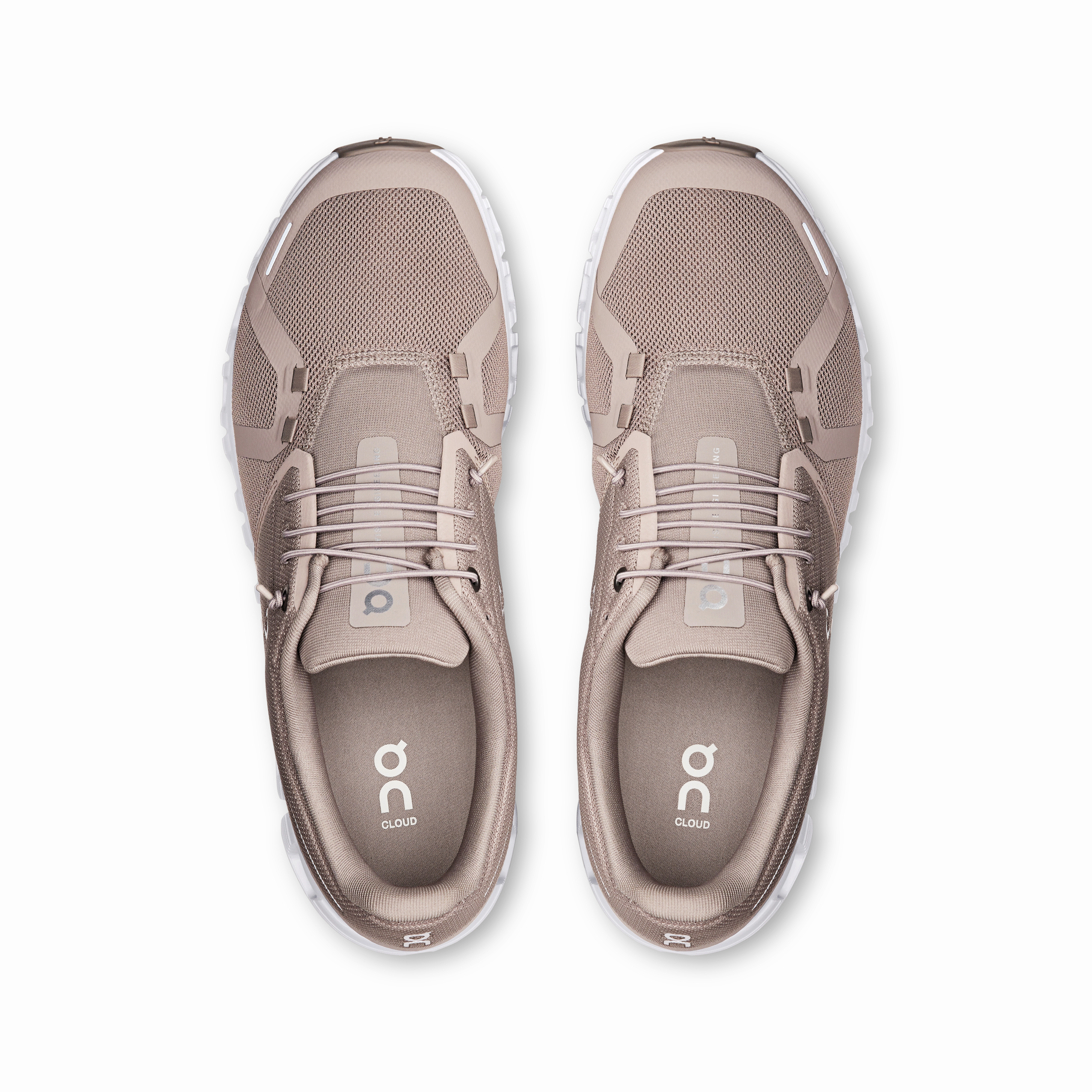 running in stadium tracks shoes amateur running option On Running Men's Cloud 6 Shoes - Fog / White