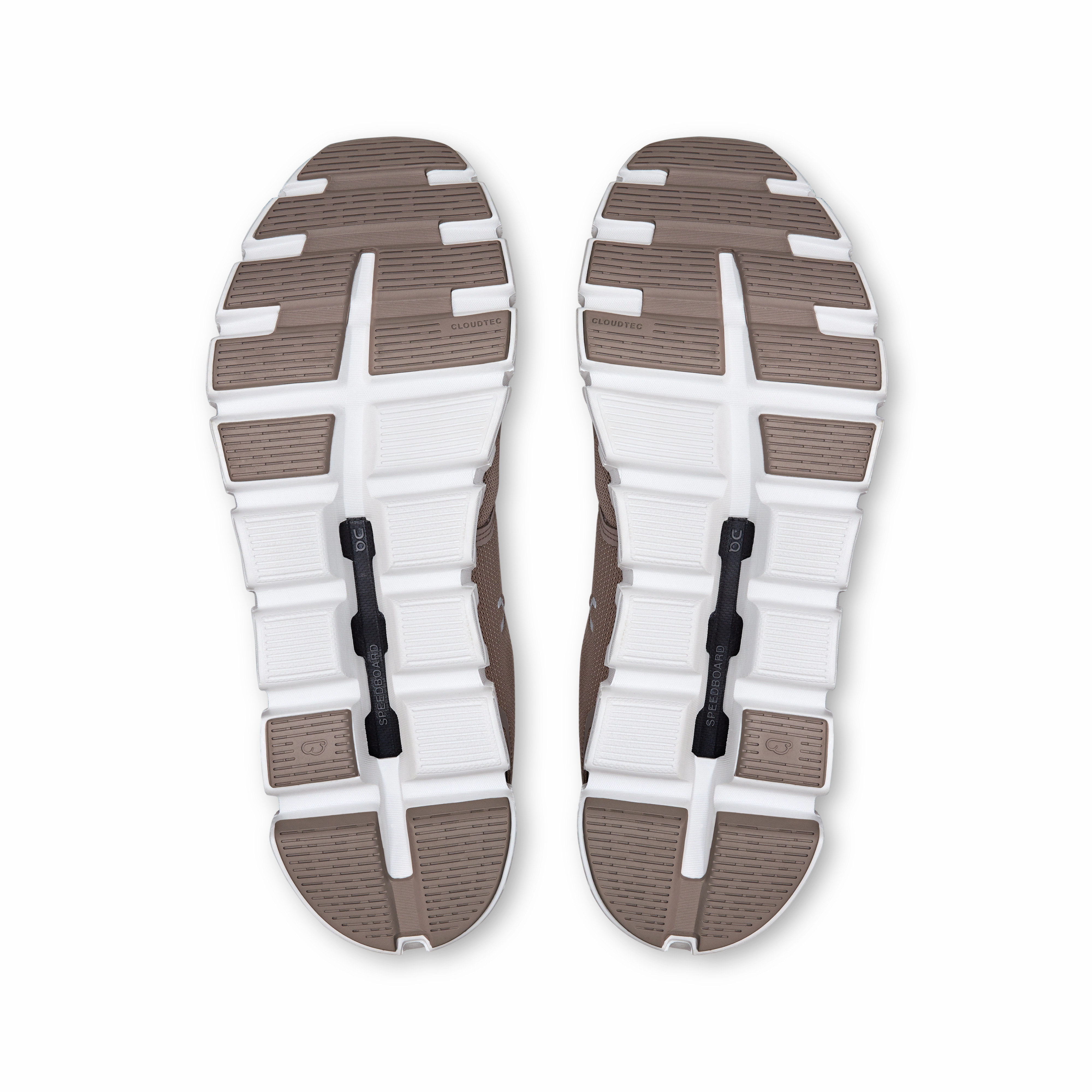 Impact Zone Attenuator Knit Fabric Construction On Running Men's Cloud 6 Shoes - Fog / White