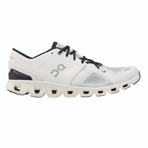 On Running Men's Cloud X 3 Shoes - Ivory / Black reflective running option
