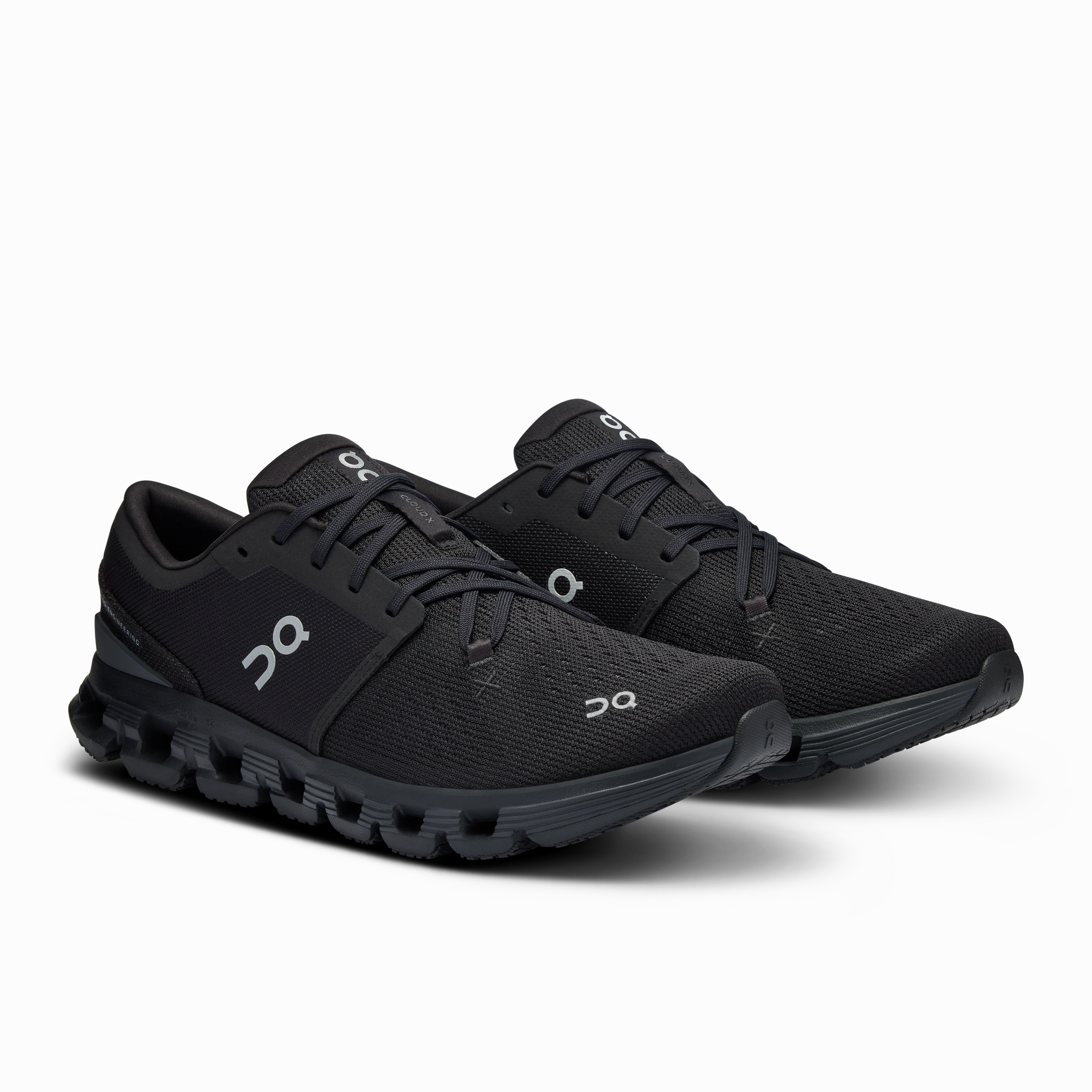 On Running Men's Cloud X 4 Shoes - Black / Eclipse streamlined shoes Training days