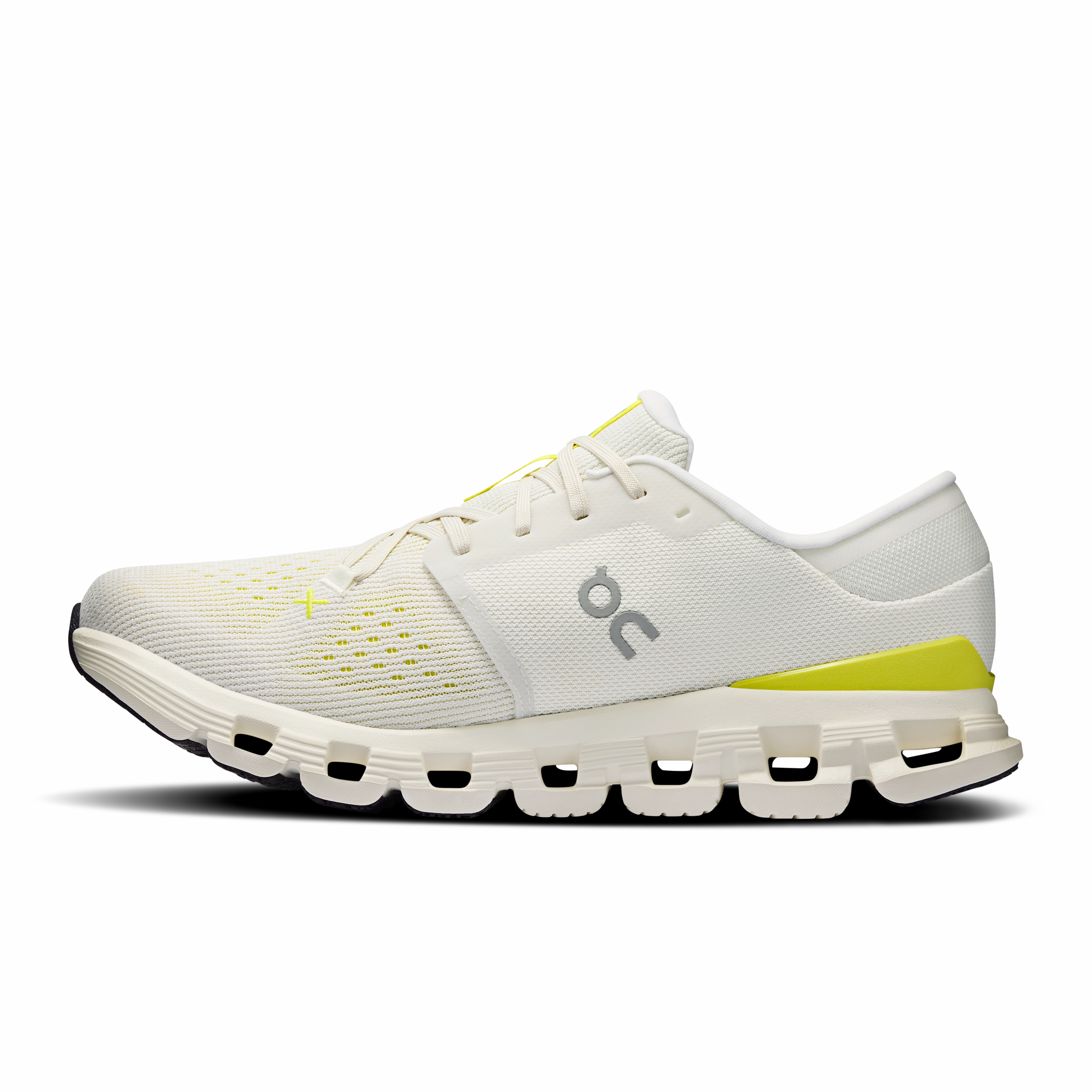 Dynamic Arch Frame On Running Men's Cloud X 4 Shoes - Ivory / Lime