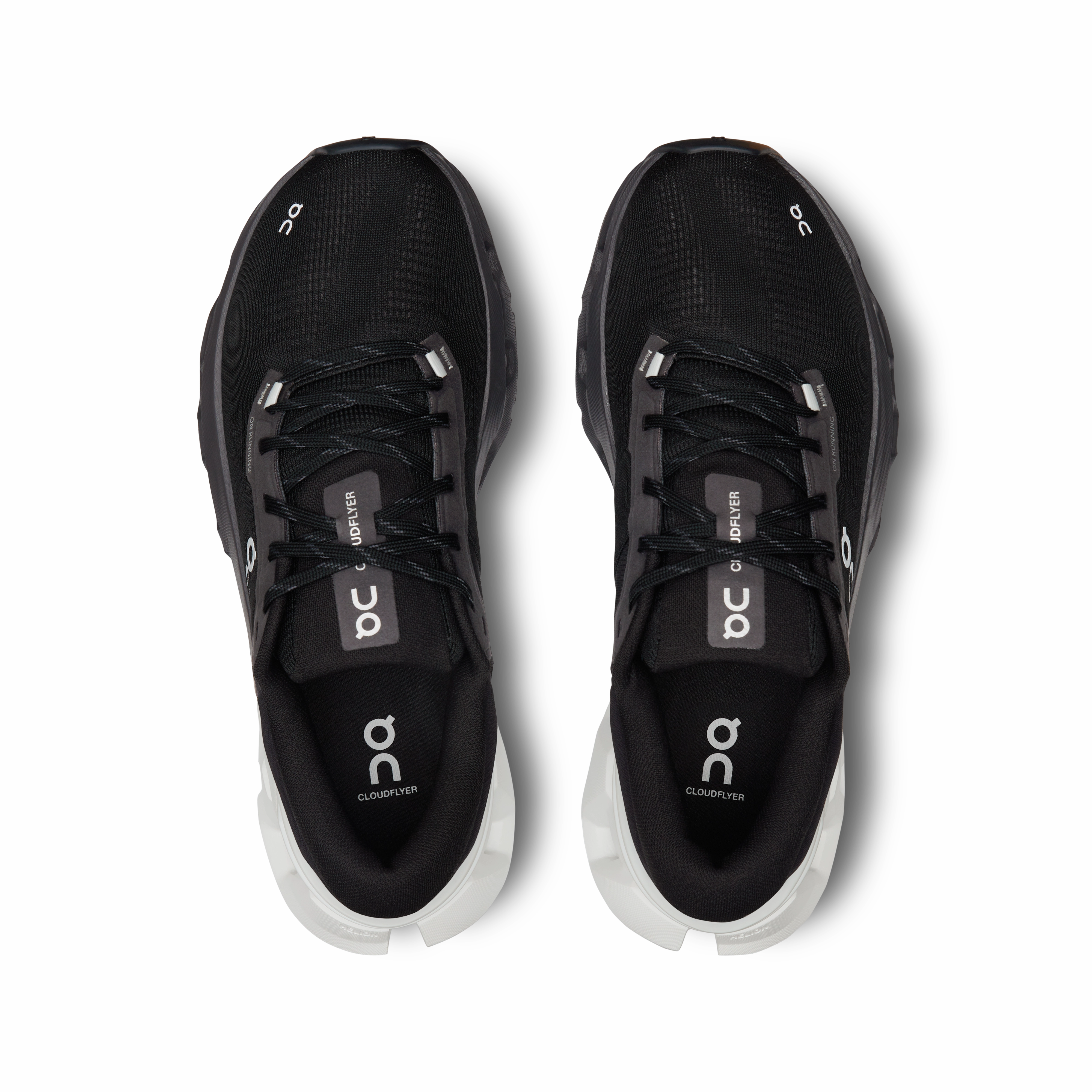 Friction Reduction Tech indoor - court running shoes On Running Men's Cloudflyer 5 Shoes - Black / White