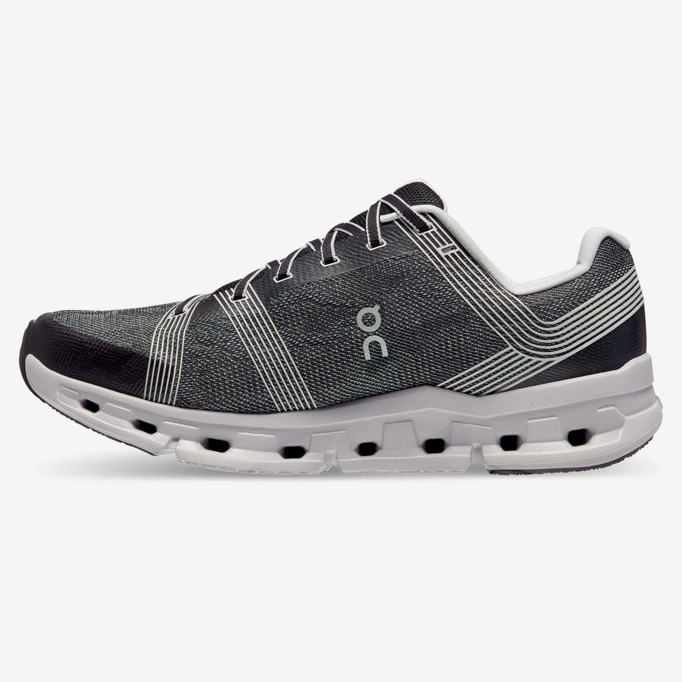 On Running Men's Cloudgo Shoes - Black / Glacier smooth - surface - slipperiness shoes Adaptive - fit