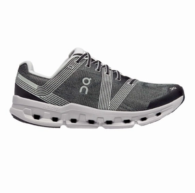 On Running Men's Cloudgo Shoes - Black / Glacier Moisture   Wicking Fabric Microfiber Collar Padding