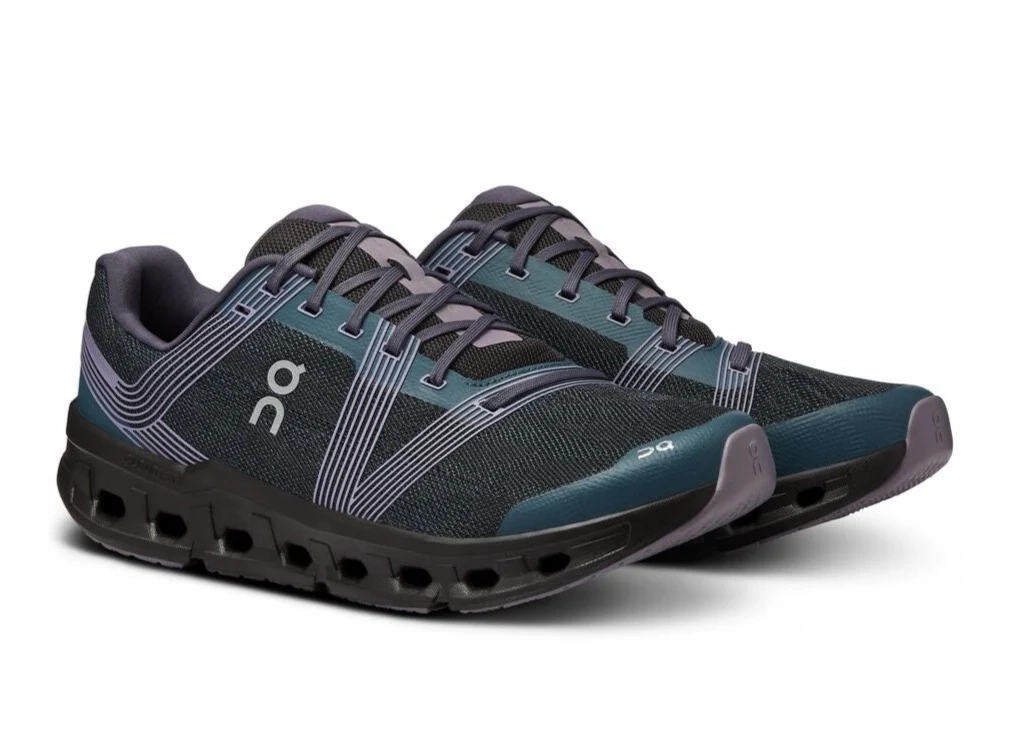 On Running Men's Cloudgo Shoes - Storm / Magnet recycled - material - feature shoes