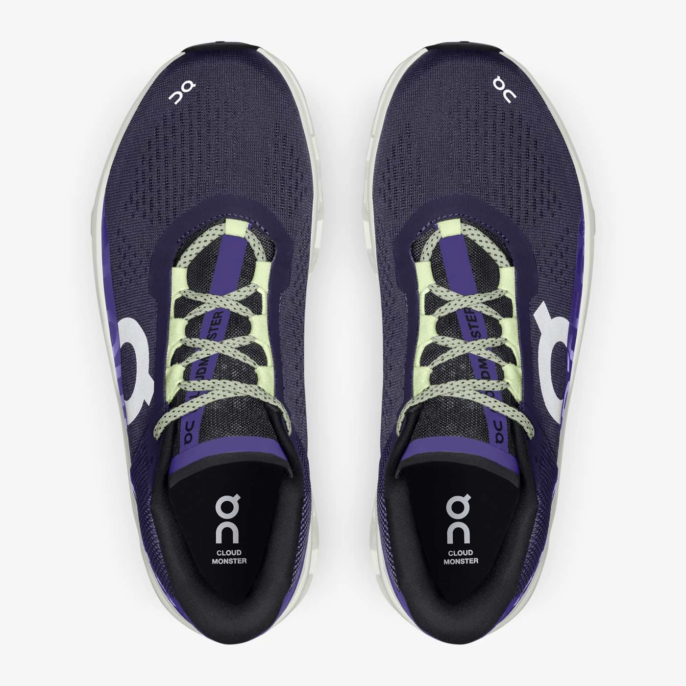 On Running Men's Cloudmonster Shoes - Acai / Aloe Stable Landing Platform multi - terrain running shoes