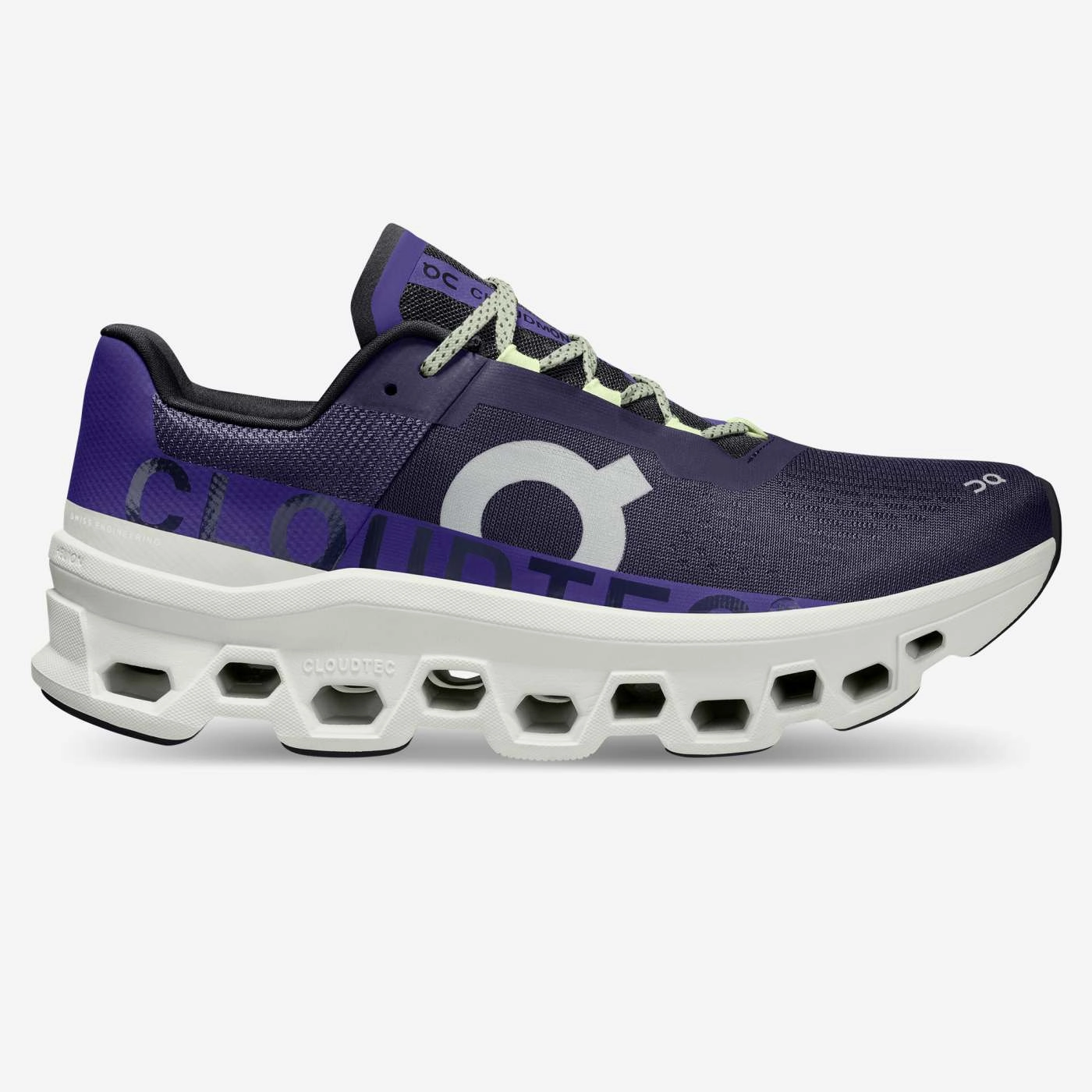 On Running Men's Cloudmonster Shoes - Acai / Aloe windy - day shoes Rotational Traction Nodes