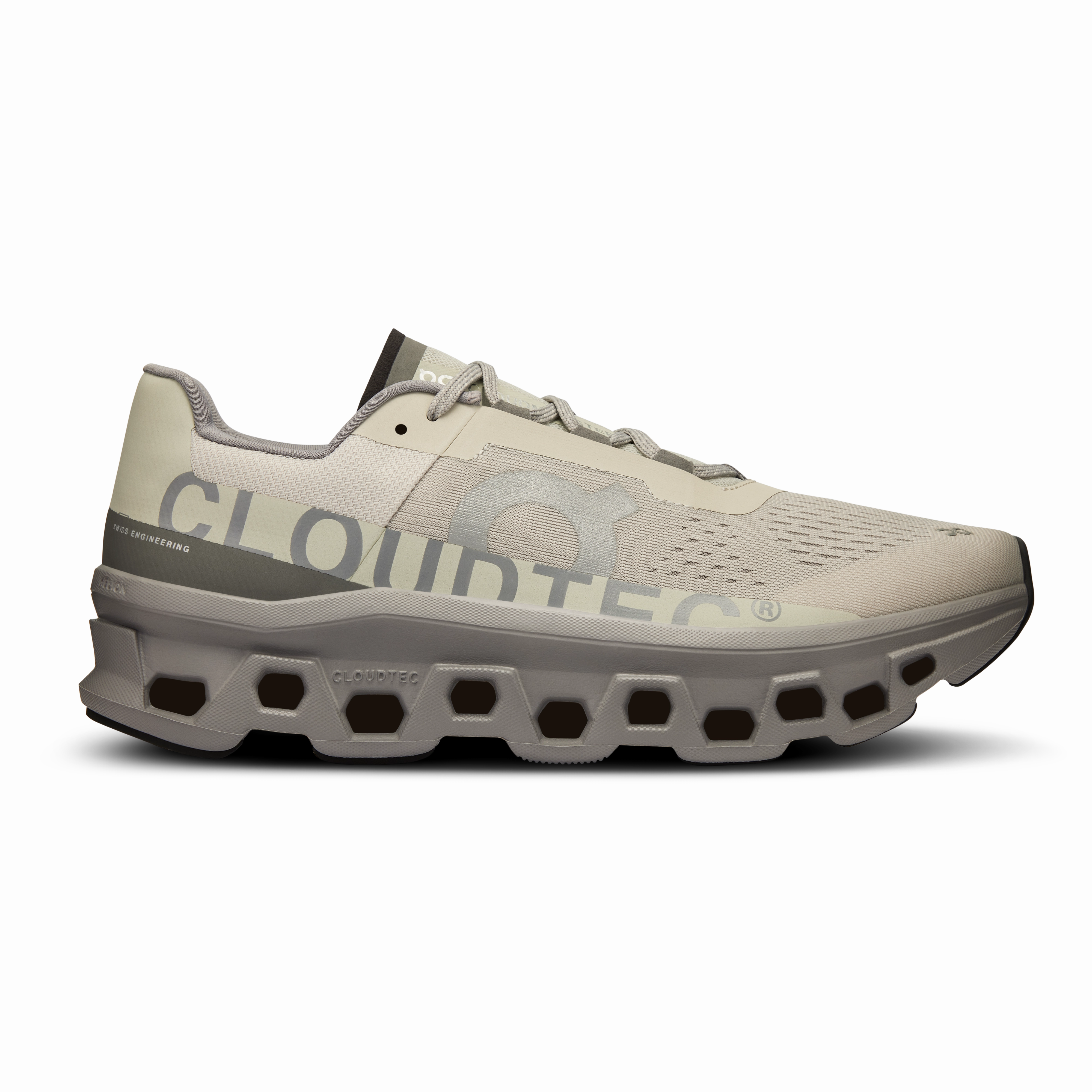 Multi - purpose On Running Men's Cloudmonster Shoes - Ice / Alloy