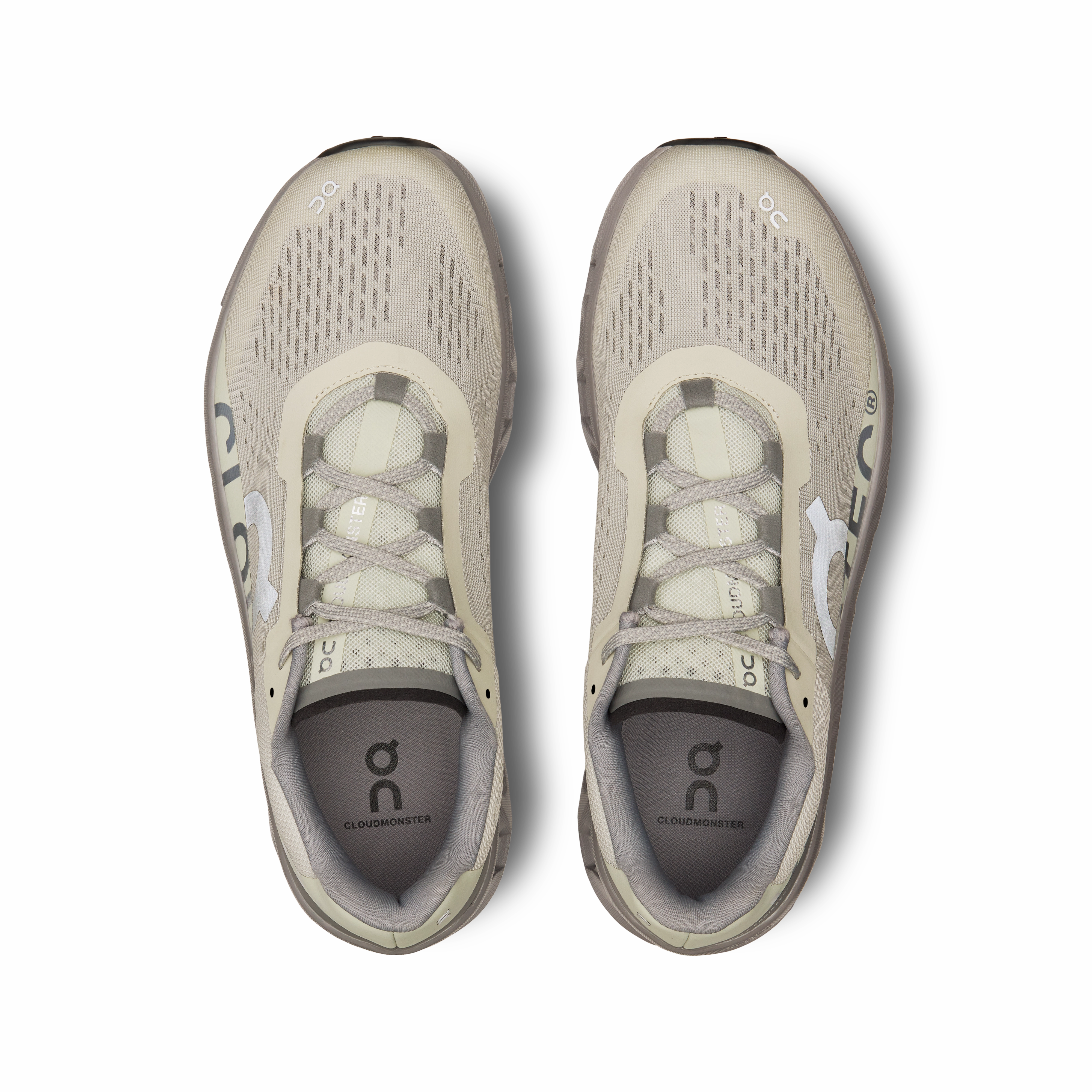 Matte - finish running in a fen area shoes On Running Men's Cloudmonster Shoes - Ice / Alloy