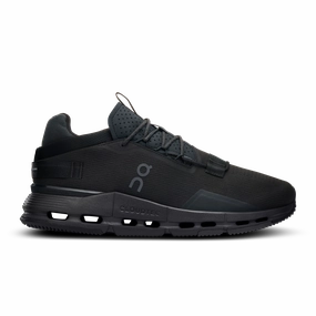 On Running Men's Cloudnova 2 Shoes - All Black running for competition shoes