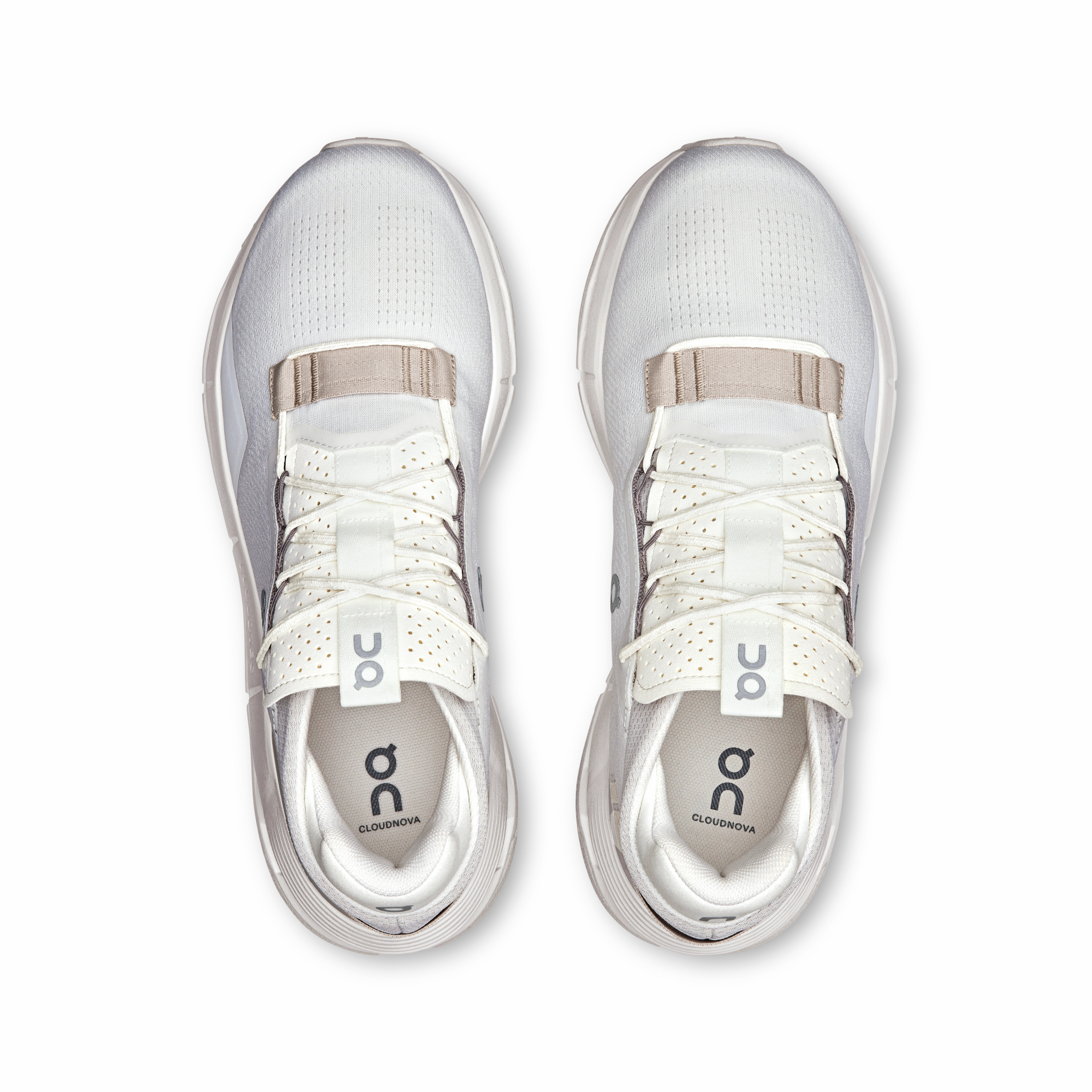 patent leather shoes On Running Men's Cloudnova 2 Shoes - Ice / Sand