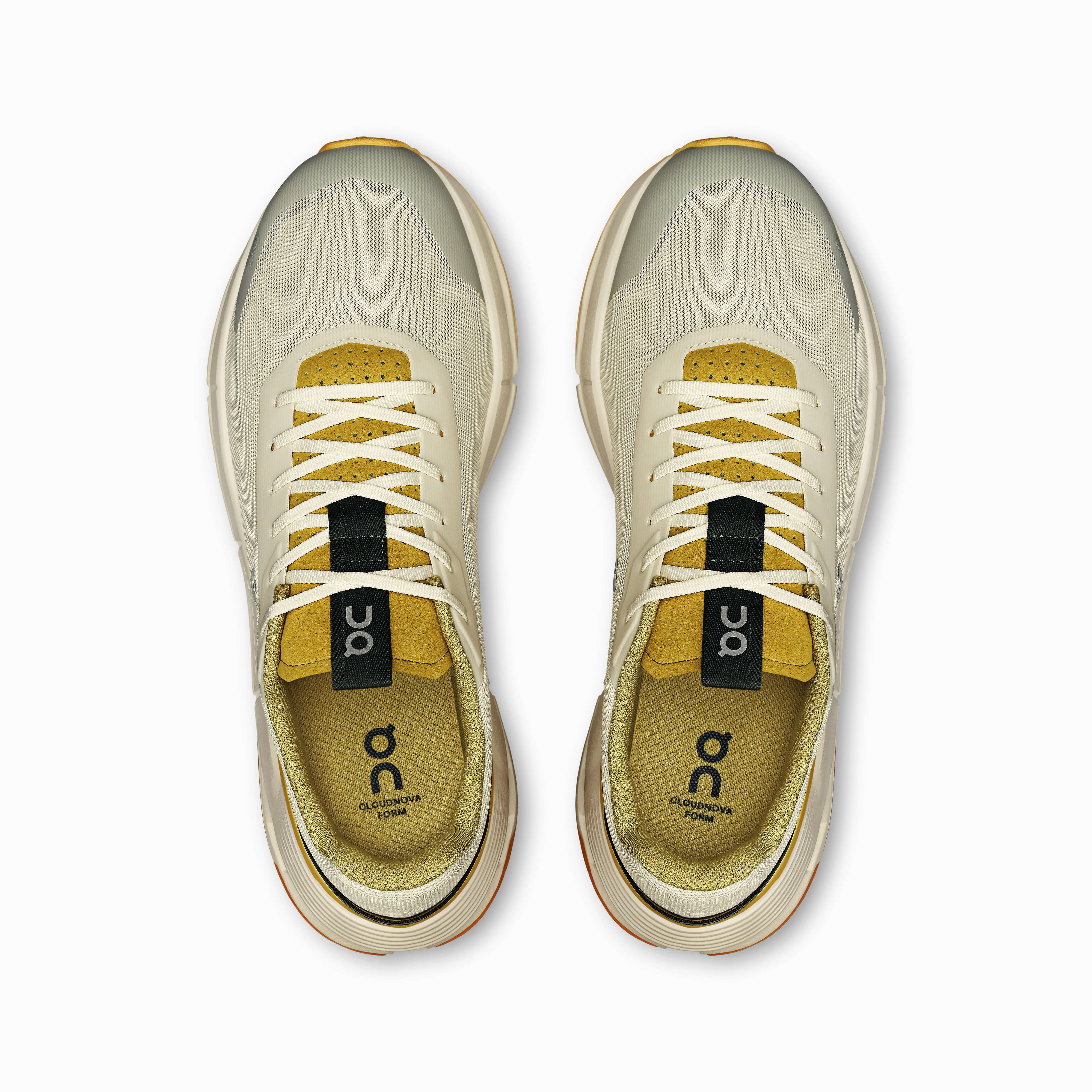 running in a sports complex shoes ribbon - trimmed - design shoes On Running Men's Cloudnova Form 2 Shoes - Ghost / Lense