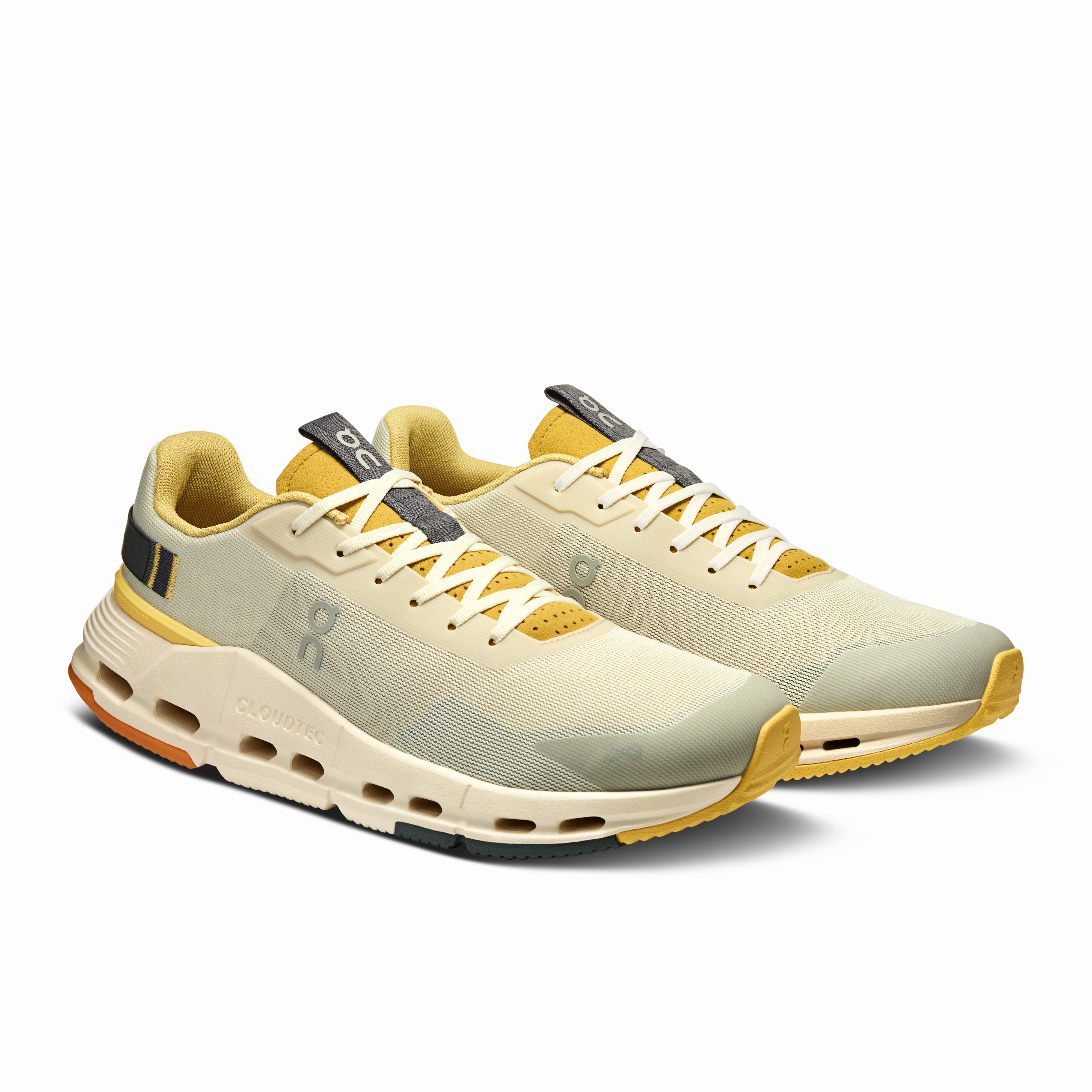 On Running Men's Cloudnova Form 2 Shoes - Ghost / Lense Bright Colors