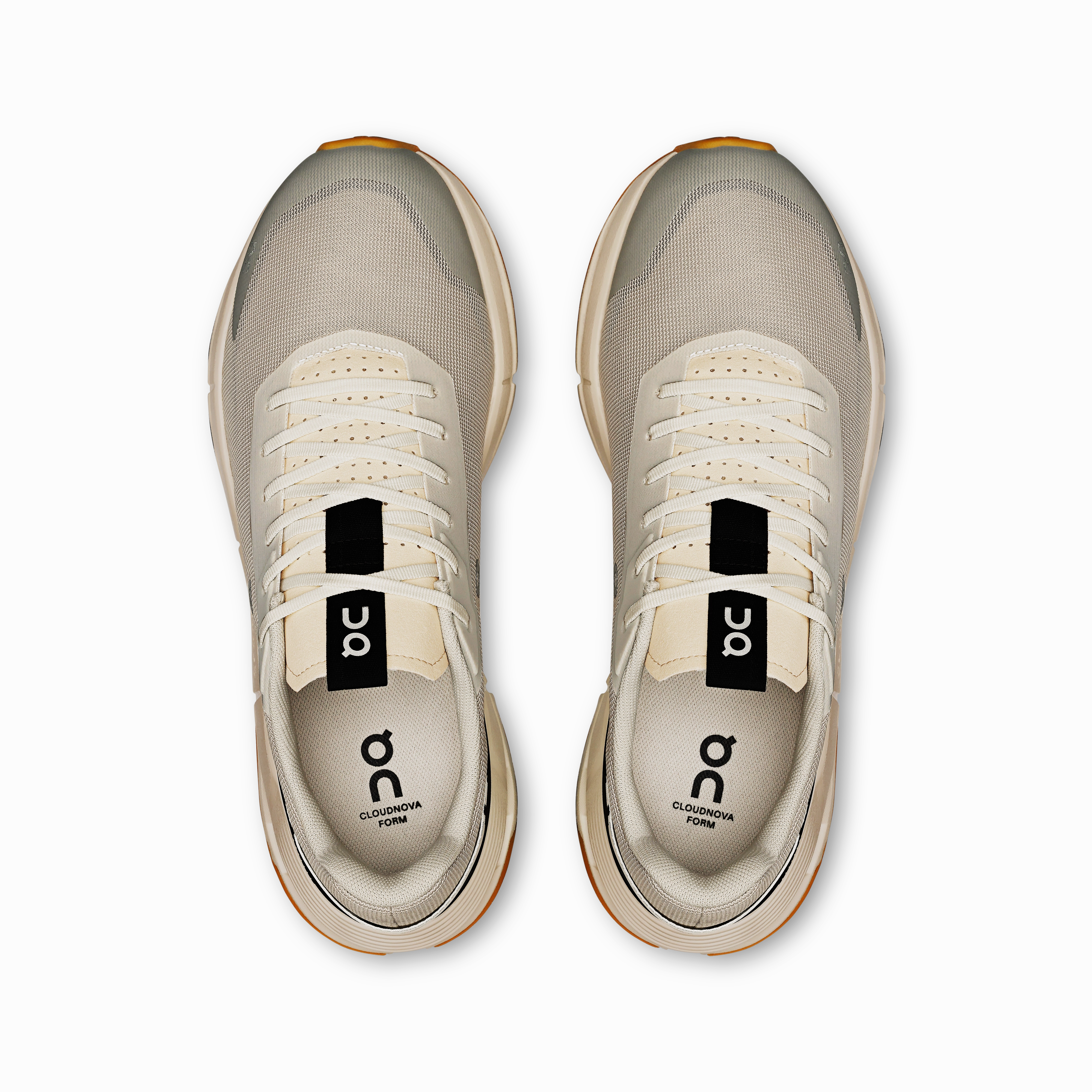 heel pads Knit Fabric On Running Men's Cloudnova Form 2 Shoes - Truffle / Dew