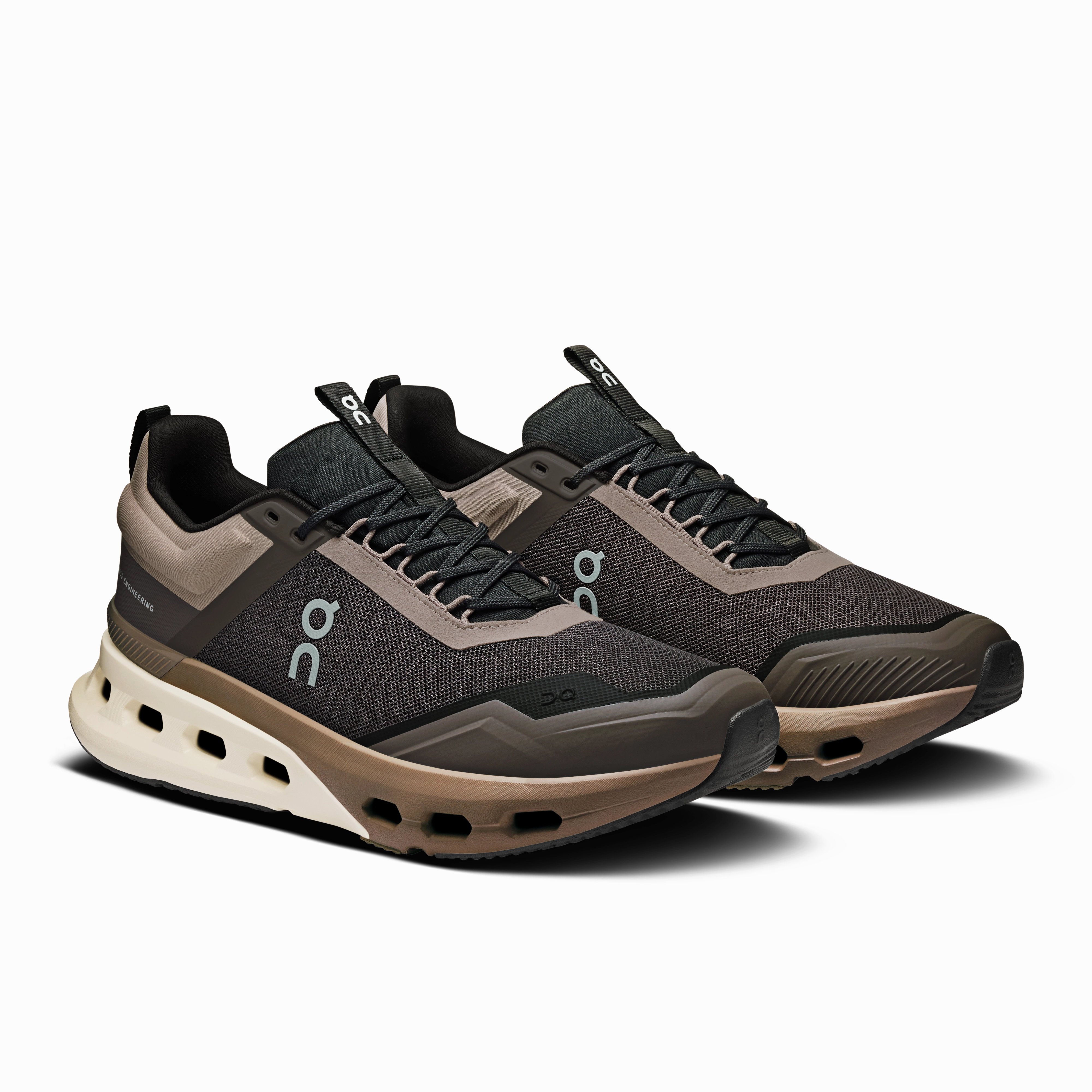 On Running Men's Cloudnova X Shoes - Eclipse / Black running in a ditch area shoes