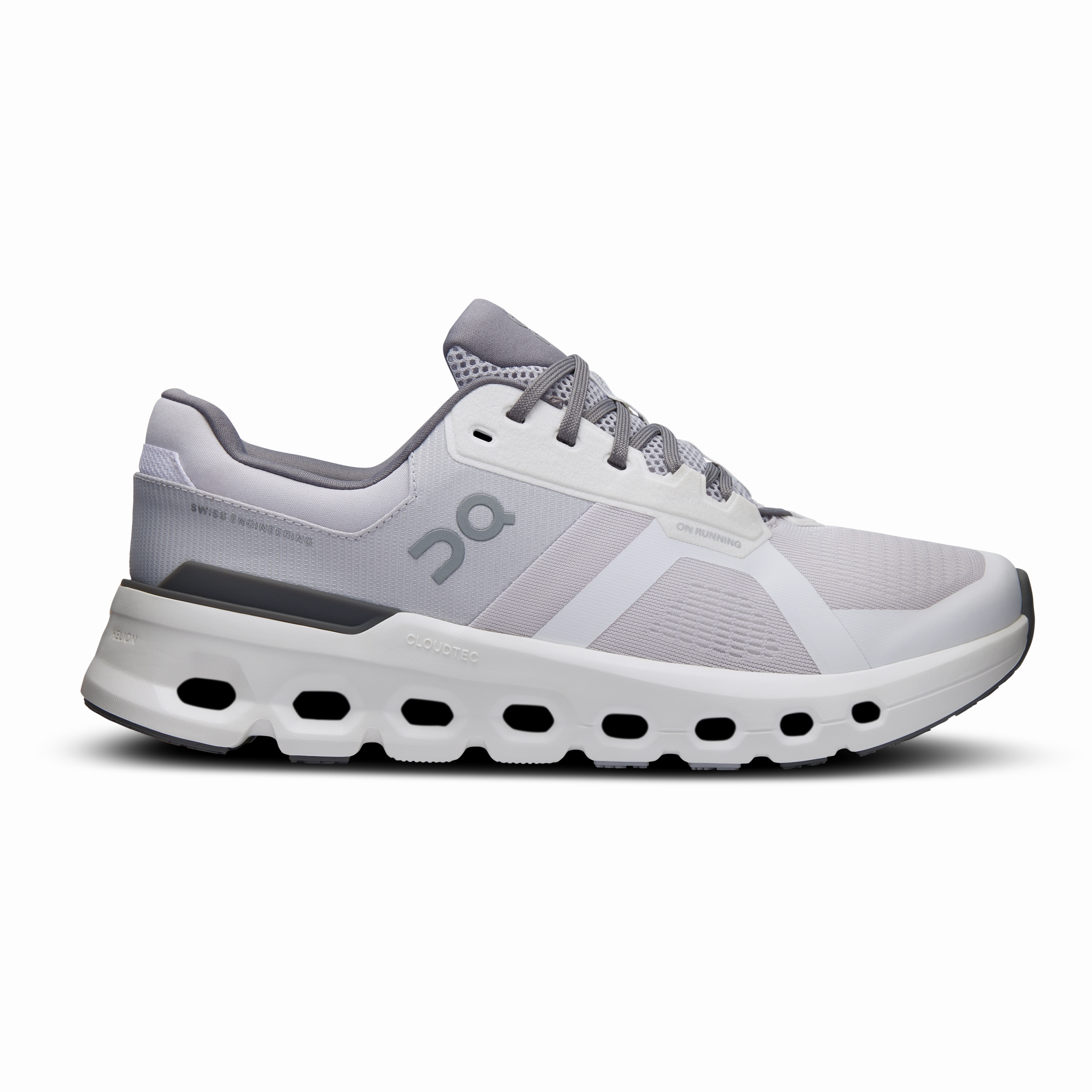 On Running Men's Cloudrunner 2 Shoes - Frost / White mesh material