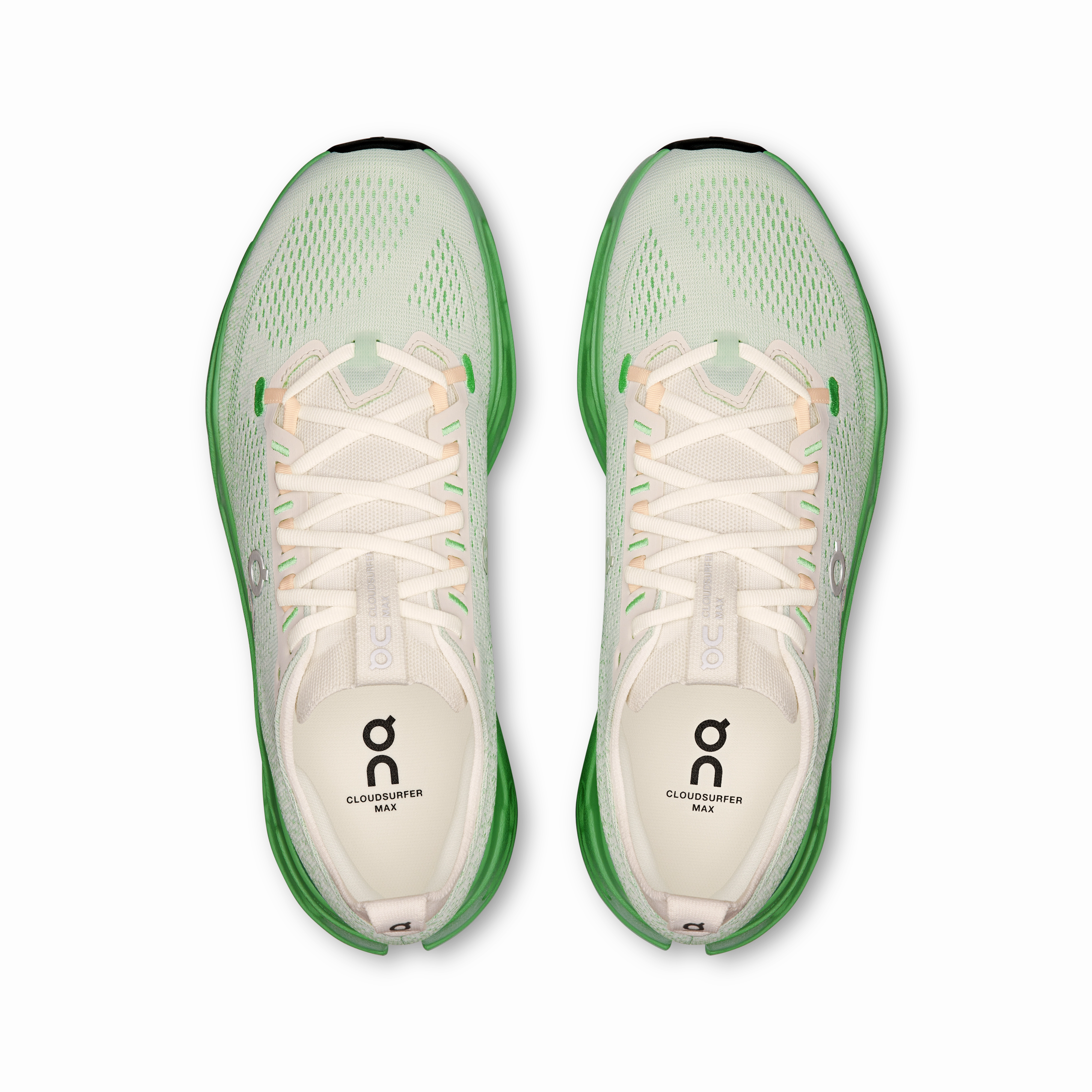 On Running Men's Cloudsurfer Max Shoes - Ivory / Honeydew leisure - time shoes track athlete